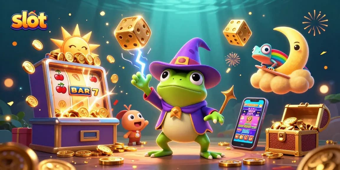 Spin vibrant slot reels with golden coin storms and whimsical characters for epic wins!