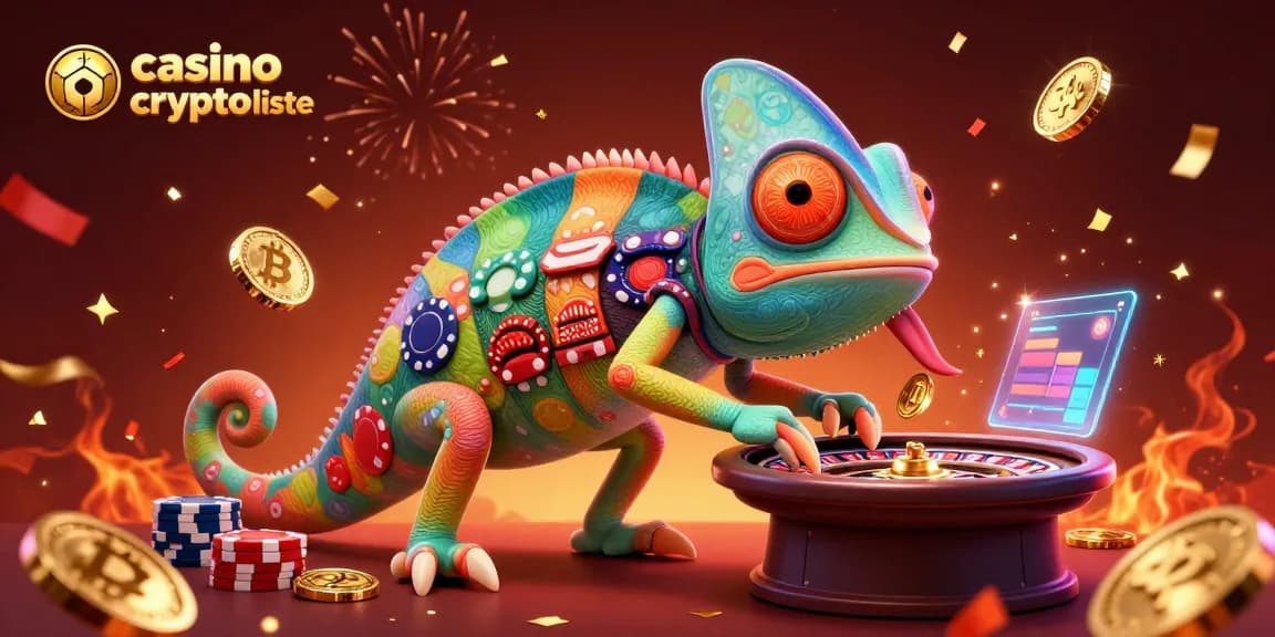 Profitez des jeux des meilleurs casinos crypto liste avec une illustration dynamique et colorée.