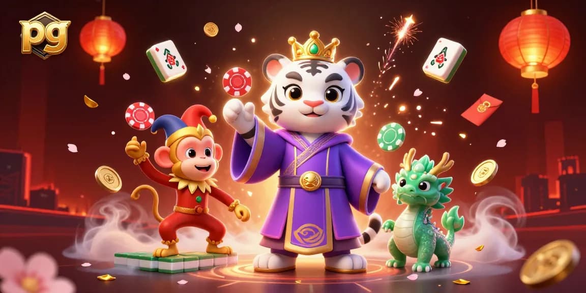 Join the action in pg-style gaming with engaging characters, chips, and vibrant casino elements.