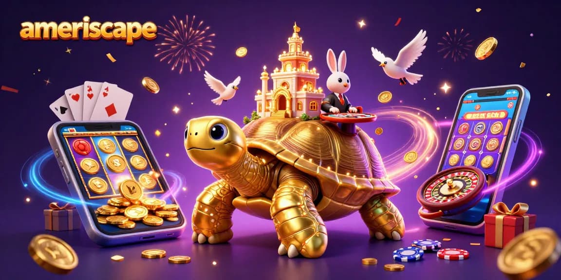 Menghadirkan pengalaman bermain slot gacor hari ini dengan ameriscape, simbol dan elemen kasino berkilau.