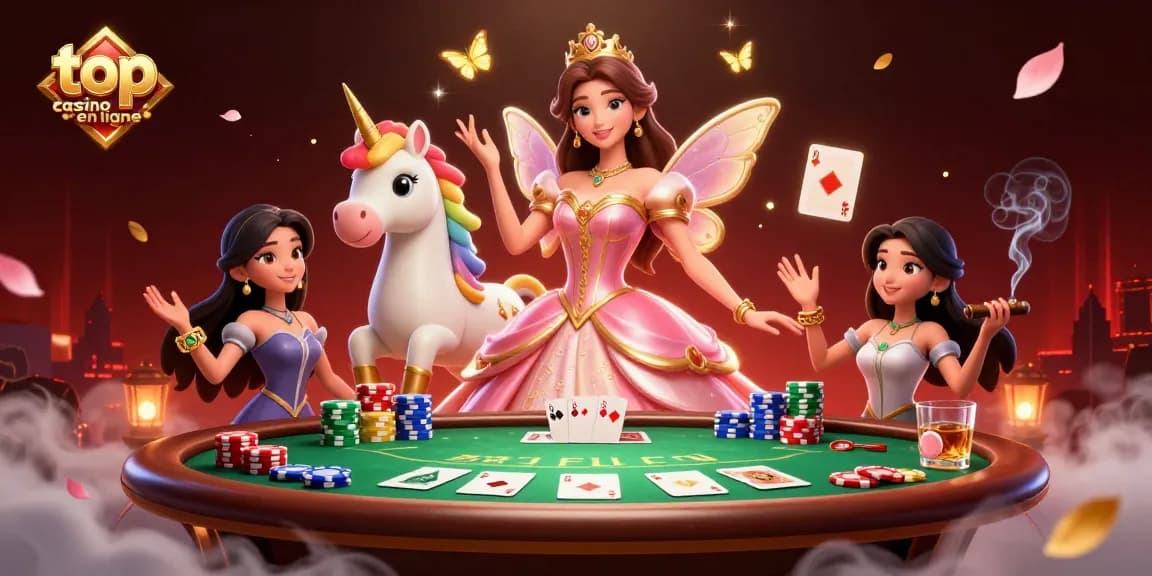 Participez à un gameplay palpitant au meilleur casino en ligne avec une illustration 3D époustouflante mettant en scène une ambiance glamour.