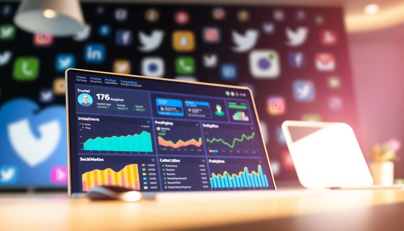 Optimize your social media strategy with an Instagram smm panel dashboard showcasing real-time analytics.