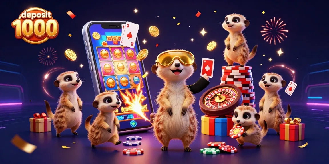 Mengelola kasino dengan deposit 1000 bersama meerkat yang cerdas dan bersemangat.