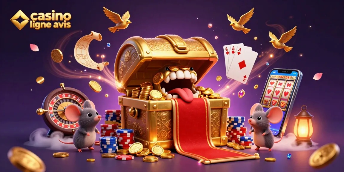Casino en ligne avis : explorez une illustration animée et dynamique des trésors du jeu