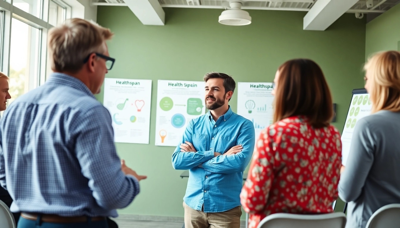 Enhance your healthspan through a vibrant coaching session on wellness practices.