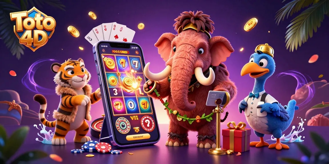 Engage in exciting Toto 4D action with vivid characters and slot games bursting with energy.