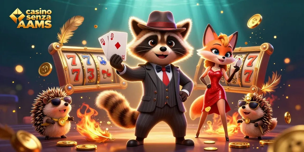 Vivi un gameplay emozionante in un ambiente vivace di casinò senza AAMS con personaggi dinamici e simboli fortunati.
