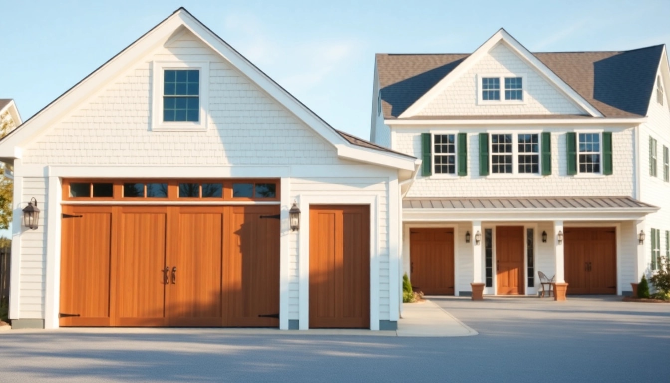 Cape Cod home addition with an attached garage showcasing coastal charm and elegance.