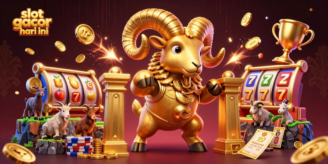 Engage with slot gacor hari ini through dynamic 3D casino gaming elements and vibrant illustrations.