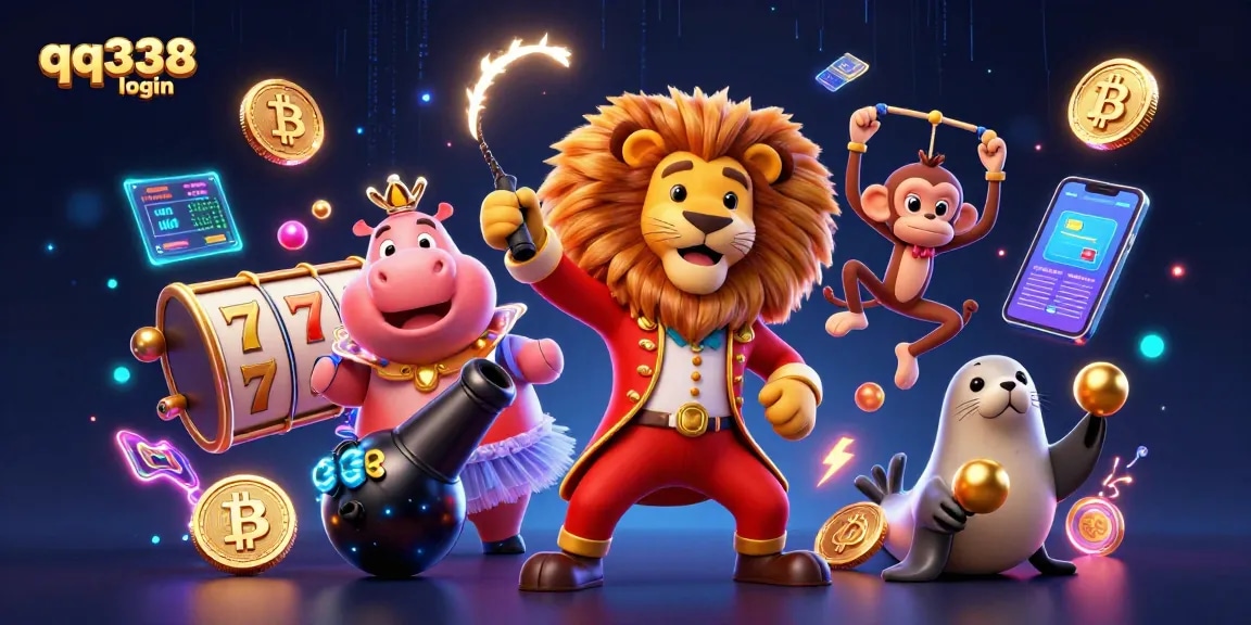 Play with qq338 login while enjoying thrilling casino elements in a vibrant 3D scene