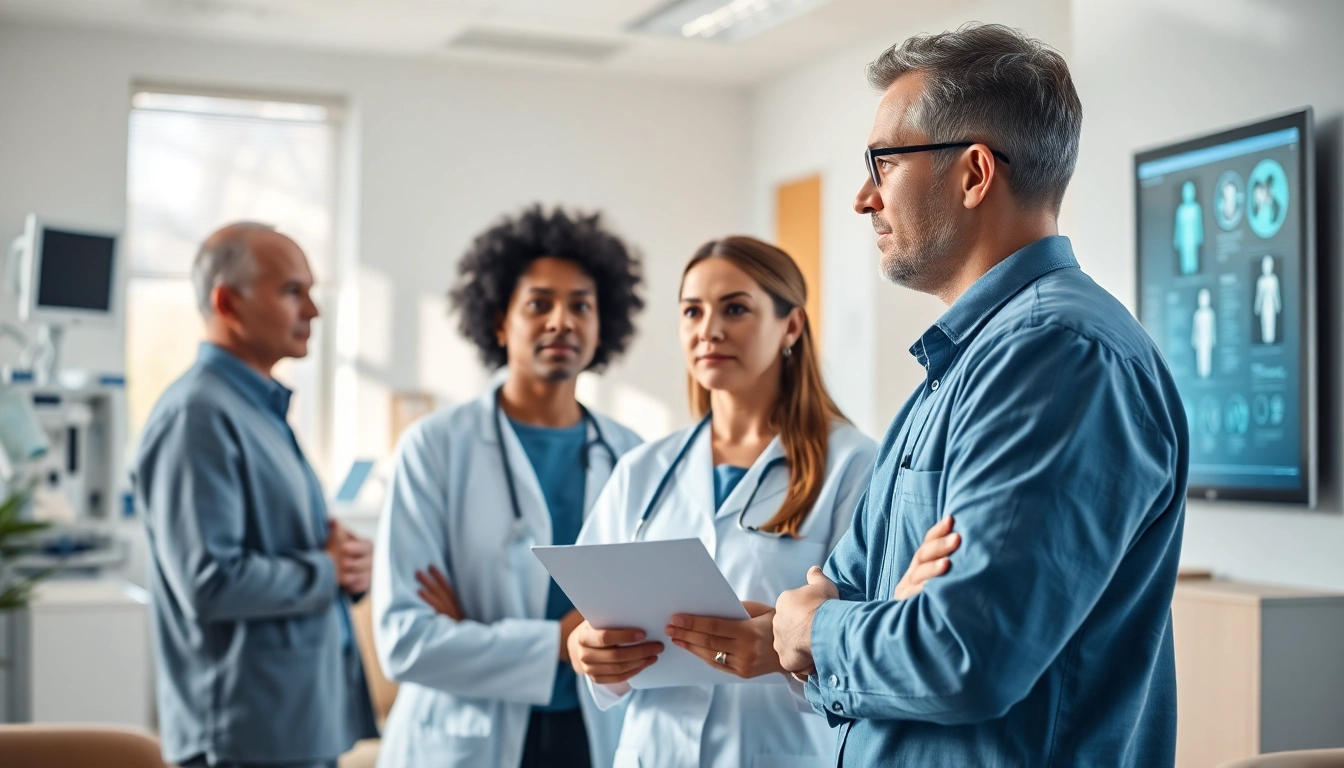 Offering personalized care, private gp consultation in a modern clinic, showcasing patient-provider interaction.