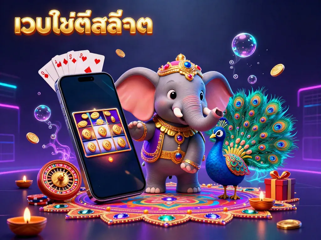 เว็บไซต์สล็อต พร้อมกับช้างและนกยูงในฉากคาสิโนที่เต็มไปด้วยความตื่นเต้น