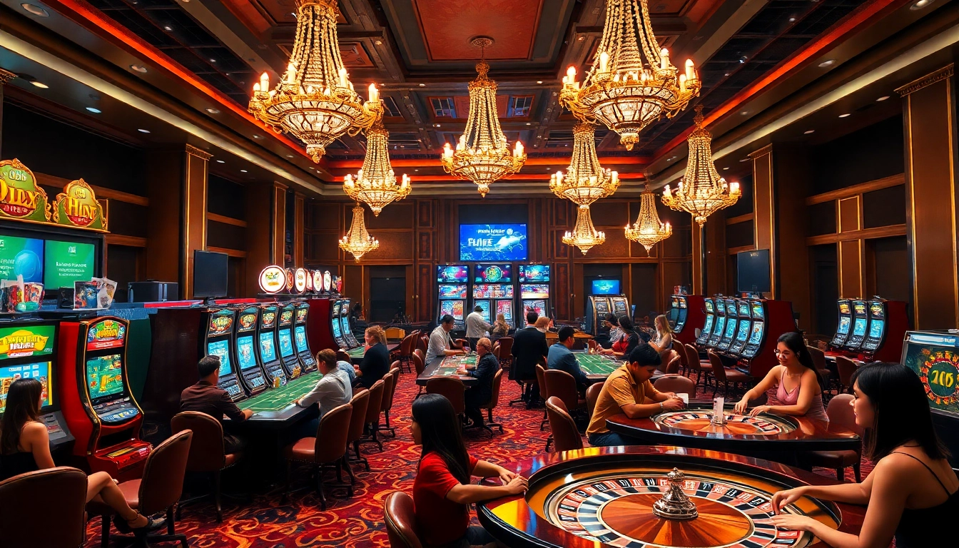 Experience thrilling online gaming with 'porn ai' elements at a vibrant luxurious casino.