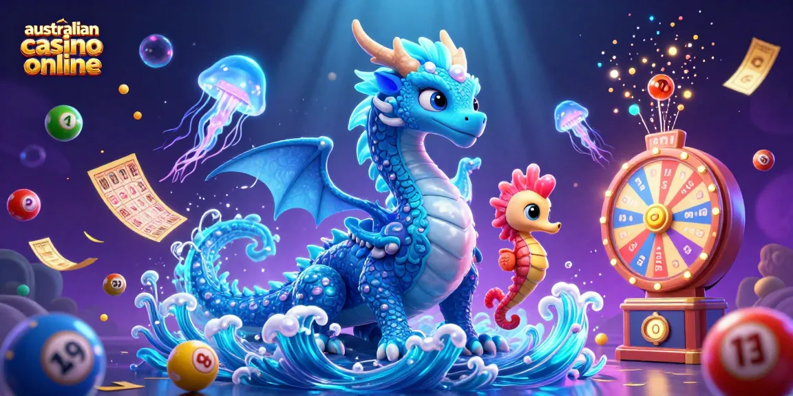 Experience thrilling action at an australian casino online with our vibrant gaming illustration.