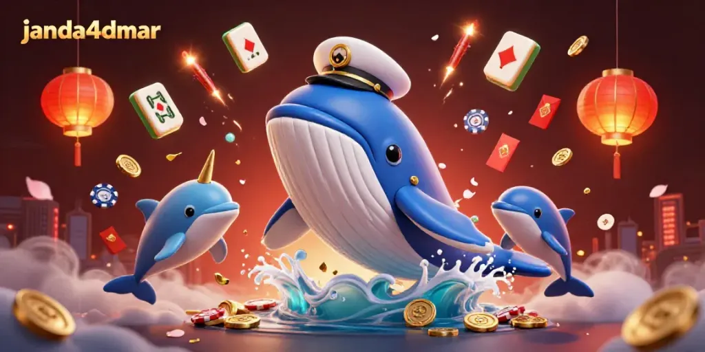 JANDA4D menawarkan pengalaman bermain dengan ikan paus 3D berharga melalui koin dalam kasino yang ceria.