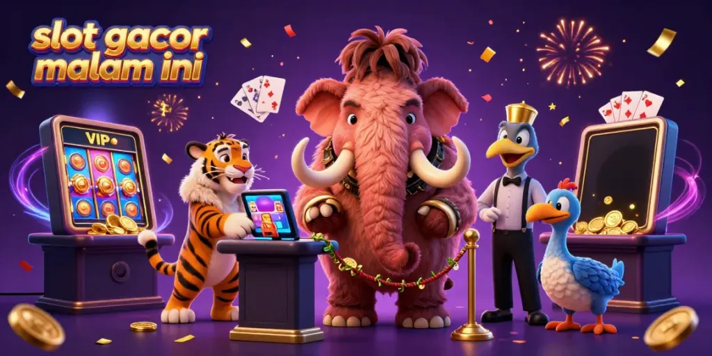 Menang besar dengan slot gacor malam ini, bouncer mamut memeriksa ID di kasino yang meriah.