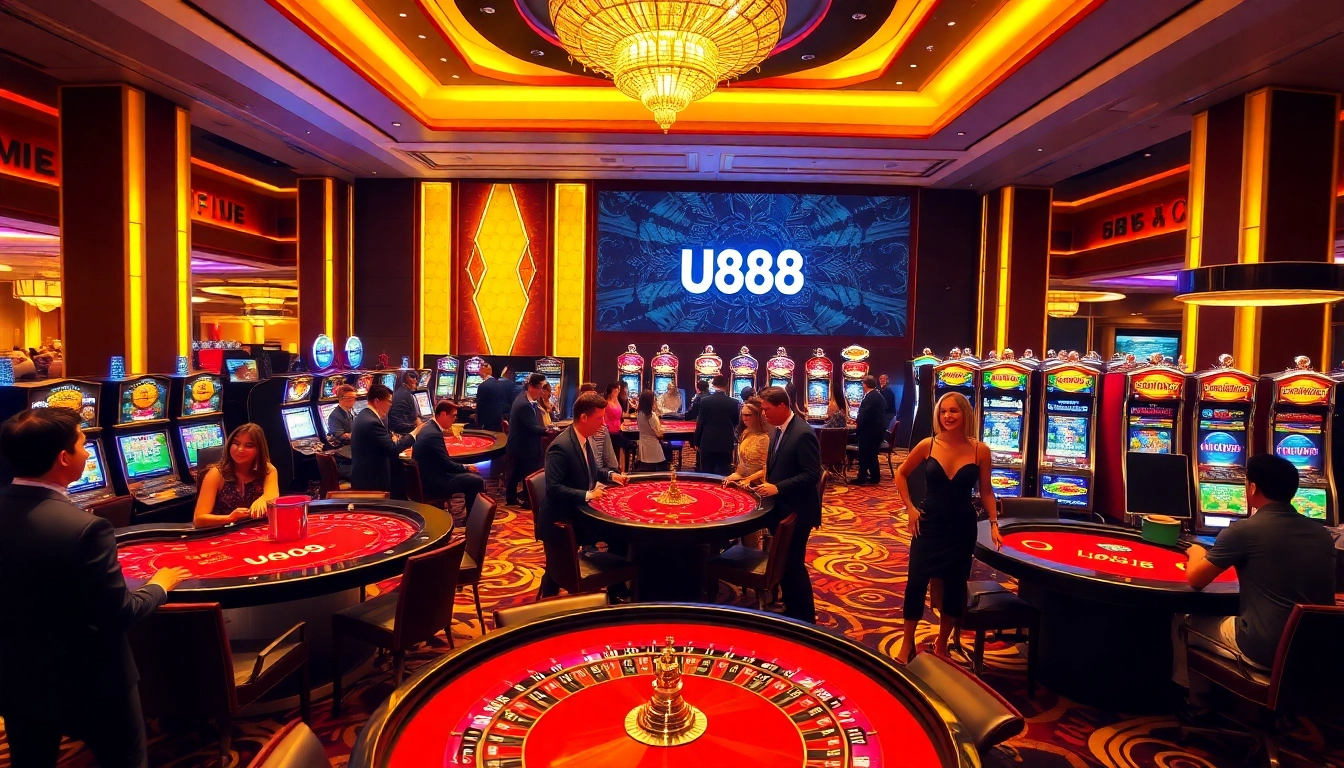 Experience the thrill of U888 with dynamic casino games and vibrant players.