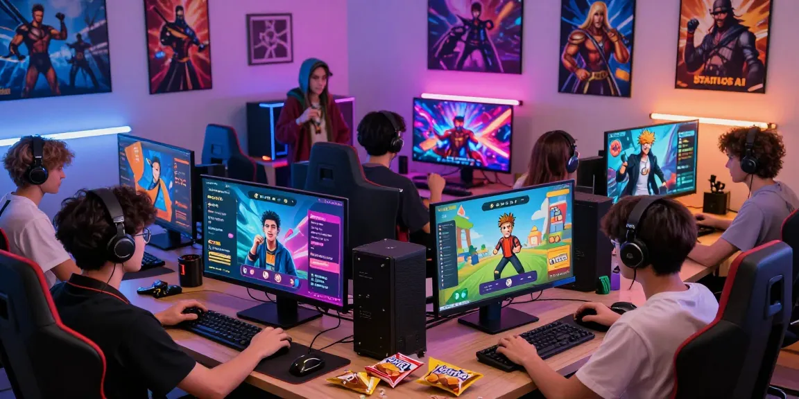 Engaging moment in Status AI game with players creating unique personas and interacting with fandom characters.