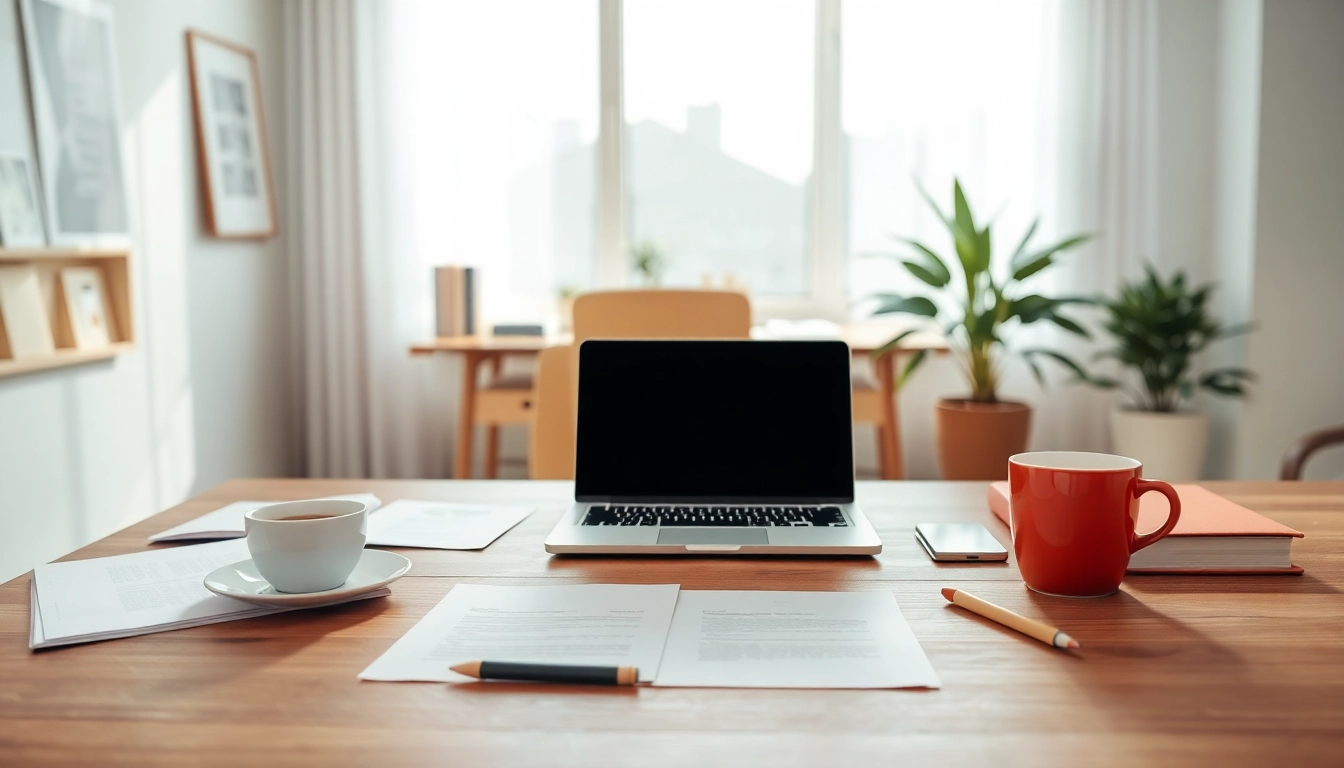 Engaging scene of Proposal Writing and Management work highlighting a professional office setup