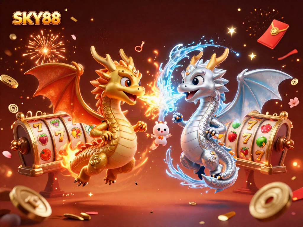 Engage in thrilling gameplay at SKY88 with dynamic dragons, festive elements, and classic slots.