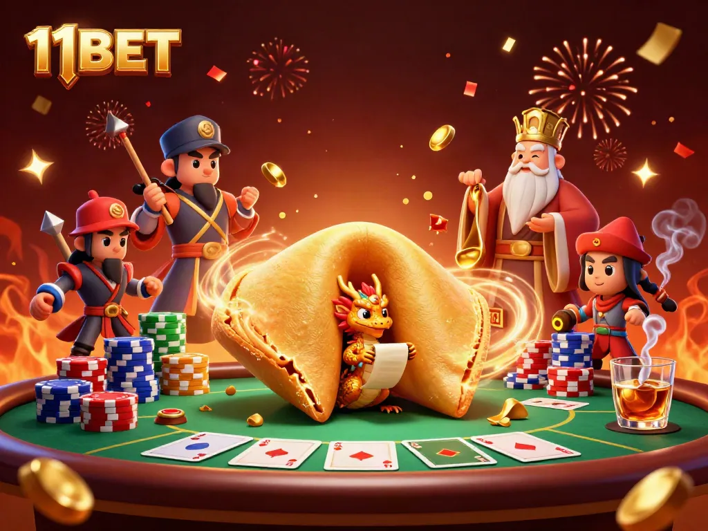 Experience thrilling gameplay at 11BET, highlighted by a vibrant 3D casino scene filled with excitement.