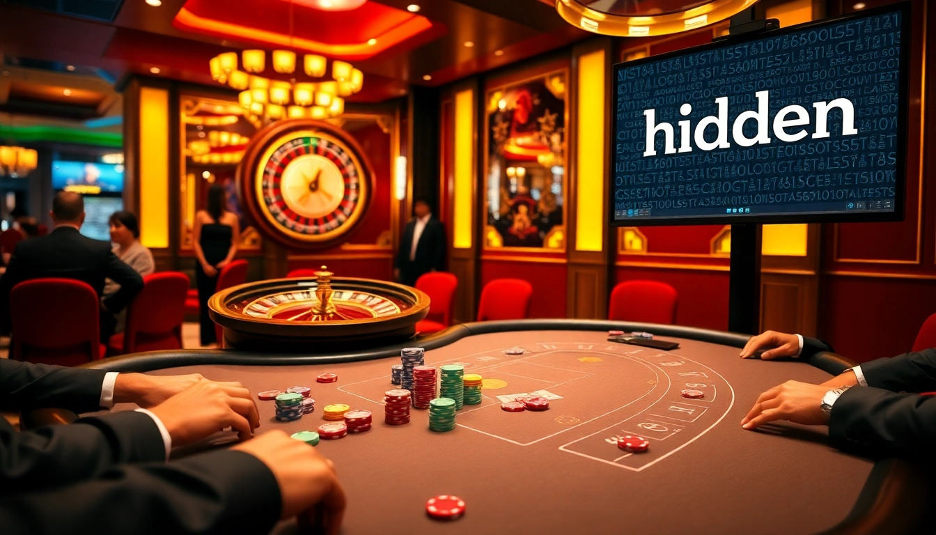 Engage with the hidden wiki while enjoying a thrilling poker game in a luxurious casino setting.