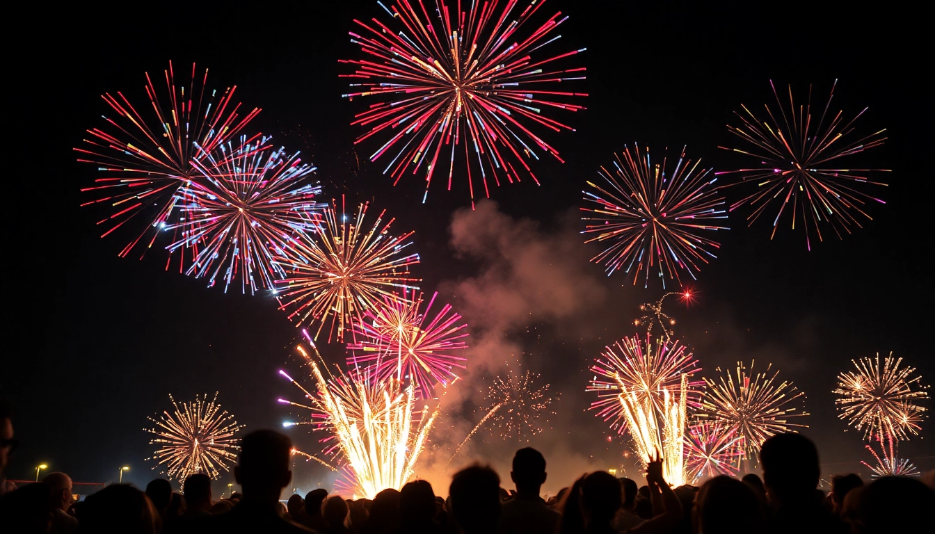 Experience the thrill of cheap fireworks near me lighting up the night sky.