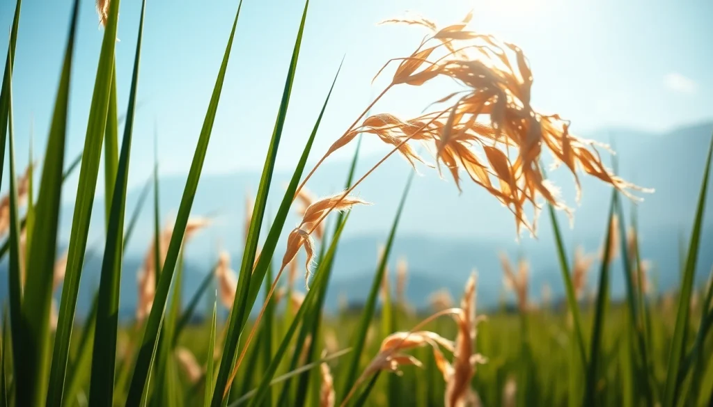 Jute fibers showcased in a serene field setting, highlighting their natural beauty.