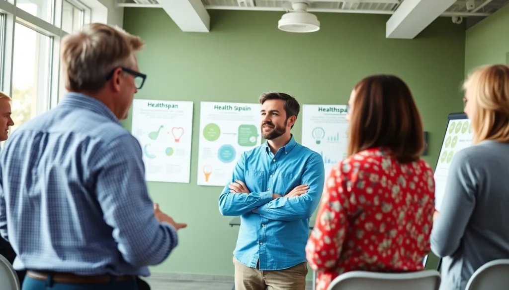 Enhance your healthspan through a vibrant coaching session on wellness practices.