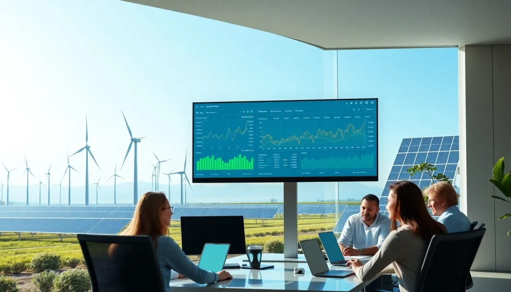 Visual representation of trusted cloud mining sites with dynamic cryptocurrency data analytics in a professional setting.