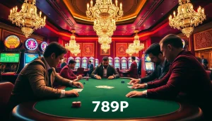 Engaged players enjoying a high-stakes game at 789 P casino, showcasing excitement and luxury.