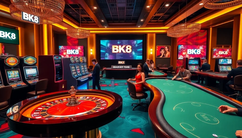 Experience thrilling gameplay at BK8 เว็บตรง with vibrant casino tables and engaging players.