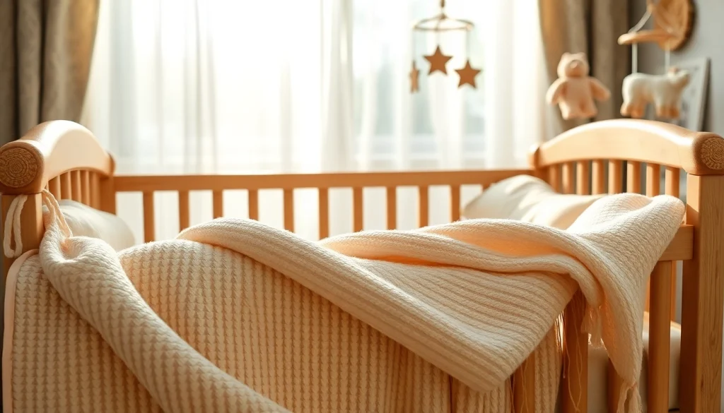 Bekijk ribcord stoffen gebruikt in een warme en uitnodigende babykamer.